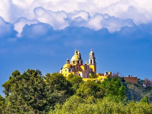 Our Lady of Remedies Church in Cholula Mexico