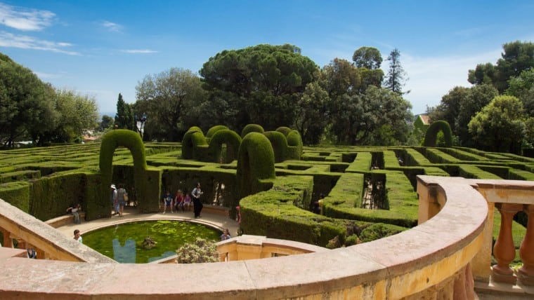 a maze or labyrinth of horta conserved gardens
