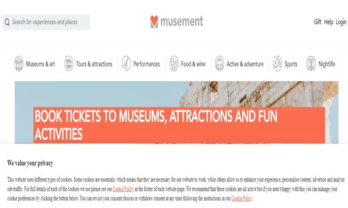 musement Websites for Booking Day Tours and Travel Activities