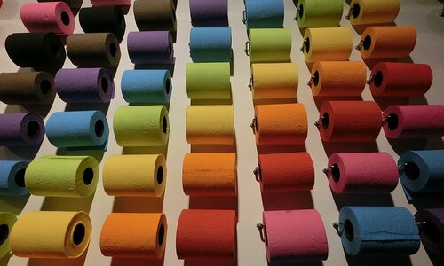 Colorful Toilet Paper lisbon