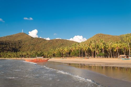 Nagtabon Beach in Puerto Princesa Palawan Philippines
