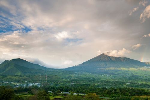 Rinjani Mountain View from Pergasingan Hill at Lombok