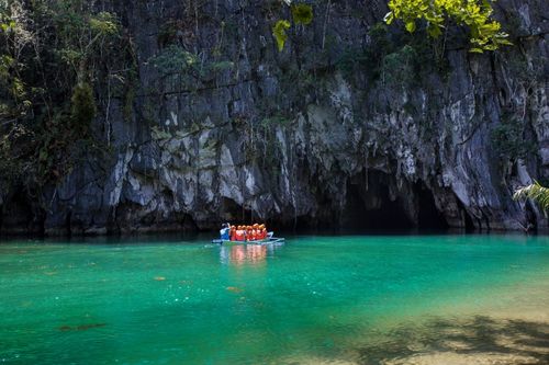 Tabon Cave Entrance in Puerto Princesa Palawan Philippines