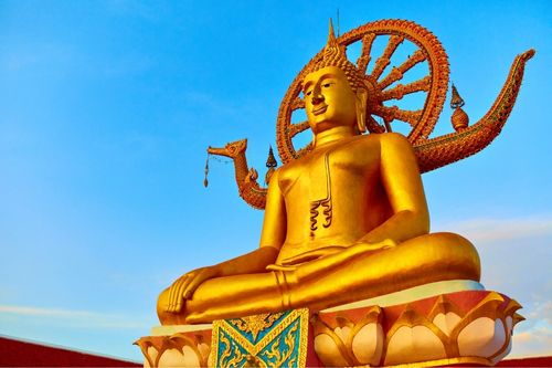 Big Buddha at Wat Phra Yai Temple