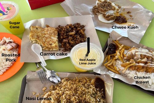carrot cake hawker centre in singapore
