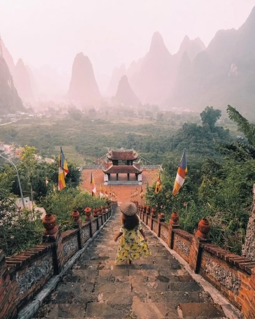 Breath-taking view observed from Truc Lam pagoda 