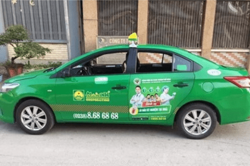Mai Linh Taxi, a famous taxi company in Vietnam