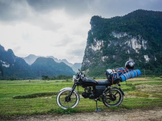 Motorbike traveling in Vietnam