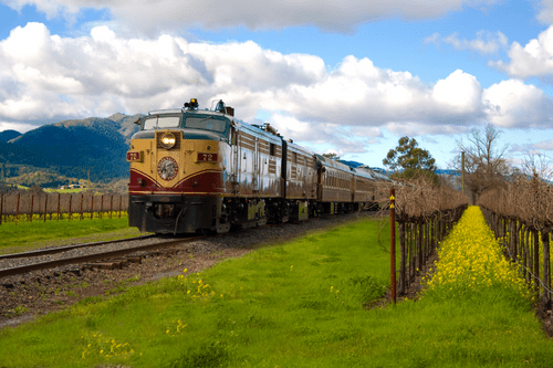 Napa Valley Wine Train - one of the best things to do in Napa with kids