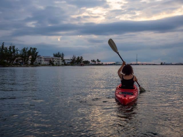 Sunset kayaking in Key West's calm waters