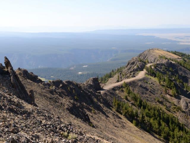 Views from Mount Washburn outdoor activities in yellowstone national park