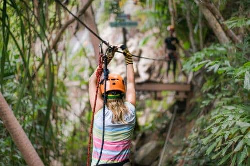 Zip lining through the jungles of Phuket