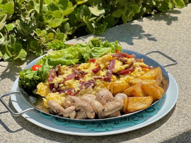 A picture of one of the dishes served at Qahwa in Cairo, Egypt.