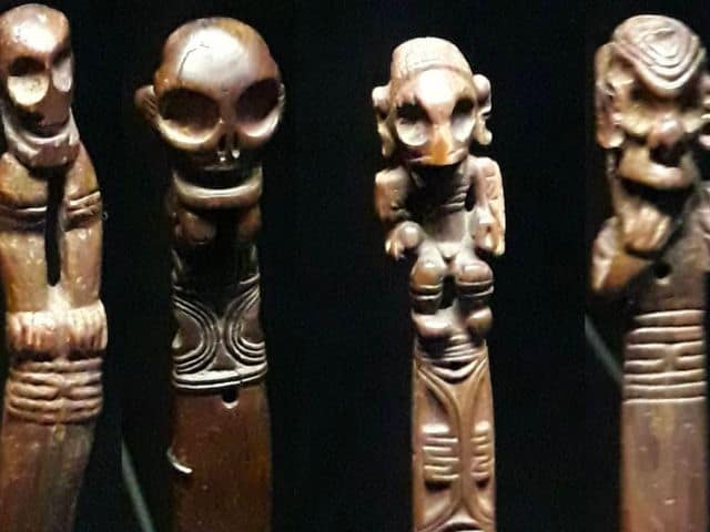 Native Arawak Indian carvings 