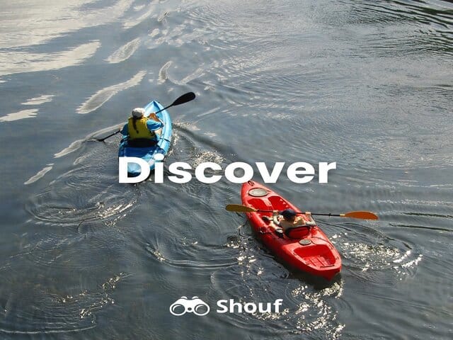 A picture of two people kayaking in Egypt