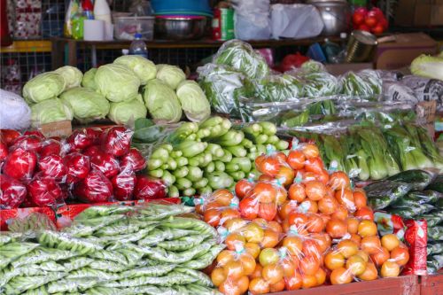 Fresh vegetables in Kedawang Market
