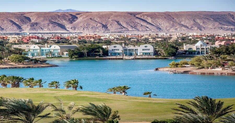 A picture of a golf course in El Gouna