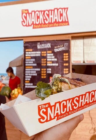 A picture of the food at The Snack Shack restaurant in El Gouna, Egypt.