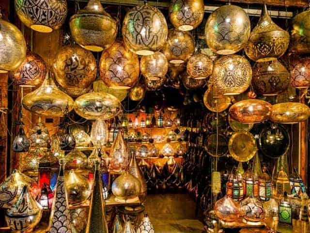 Some of the items sold at Khan el-Khalili in Egypt.