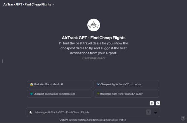 AirTrack GPT - Find Cheap Flights