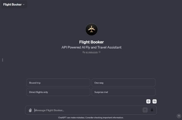 Flight Booker GPT