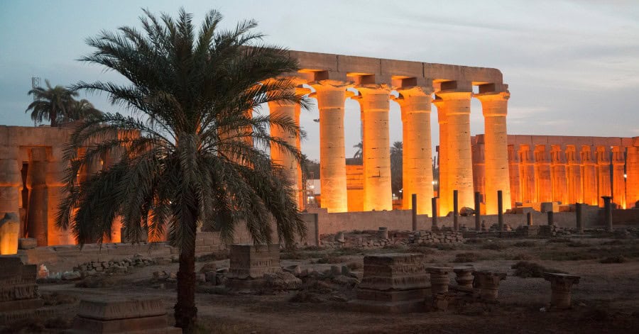 A picture of a historical place in Luxor in Egypt.