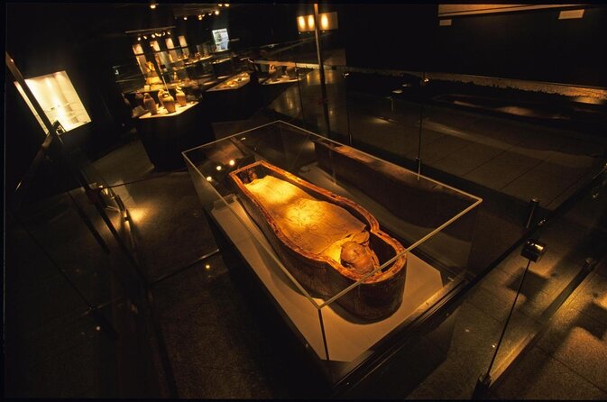 A picture inside of the Mummification Museum in Luxor, Egypt.