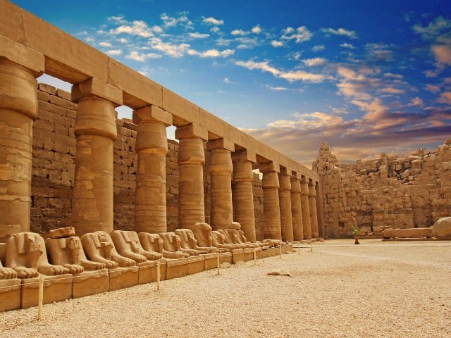 A picture of Karnak Temple in Luxor, Egypt.