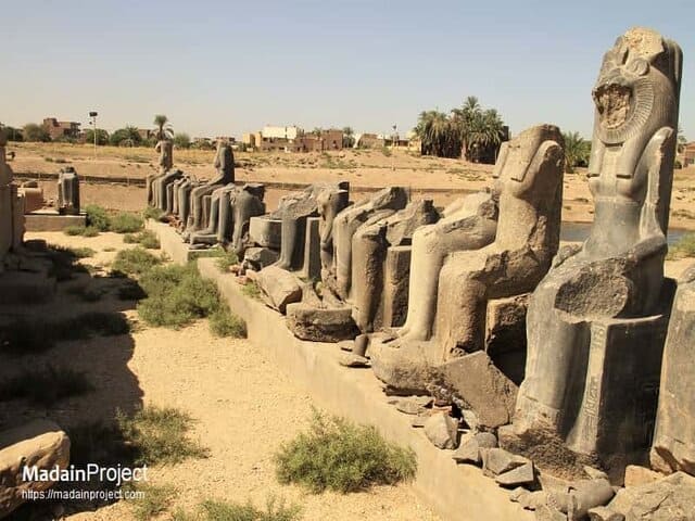 A picture of the ruins of Mut Temple in Luxor, Egypt.