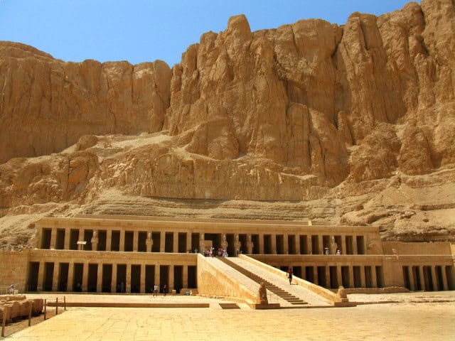 A picture outside of Valley of the Queens in Luxor, Egypt.