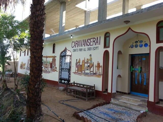 A picture outside of Caravanserai souvenirs shop in Luxor, Egypt.