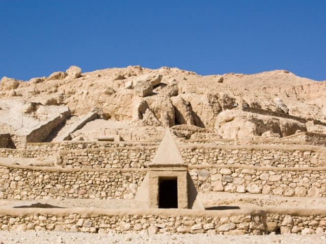 A picture outside of Deir el-Medina in Luxor, Egypt.