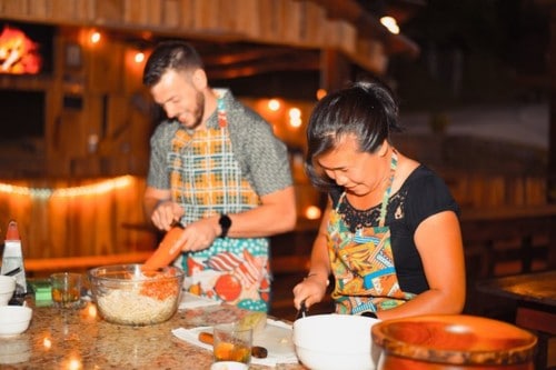 Costa Rican cooking class - one of the best things to do at night in Costa Rica 