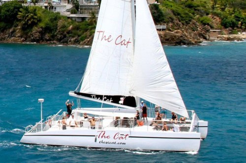 Turtle Cove Catamaran Snorkel and Sail at Little Buck Island