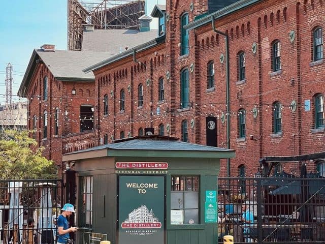 A picture at The Distillery District in Toronto, Canada.