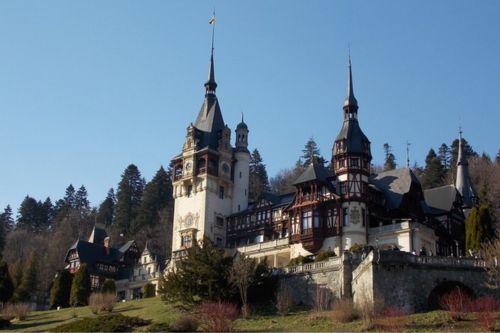 Peles Castle, Bran Castle, and Brasov from Bucharest