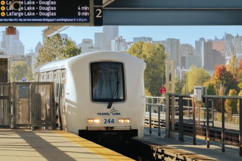 Skytrain in Vancouver