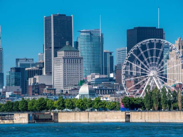 A picture of Montreal during the summer.