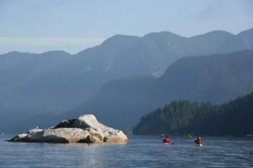 Kayak at Deep Cove