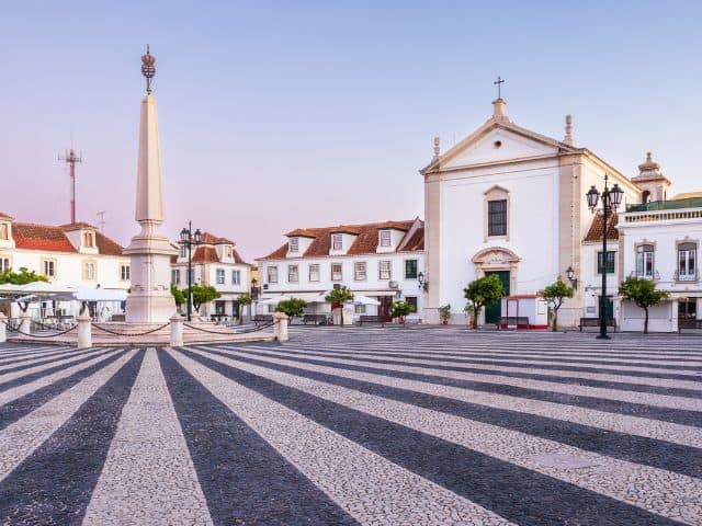 A picture of Marquis of Pombal Square in Vila Real de Santo António, Portugal.