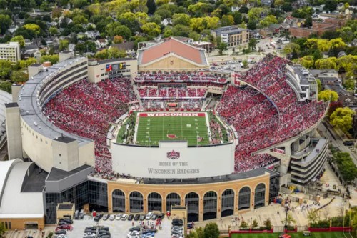 Camp Randall Stadium:  Music of the Spheres concert venue in Madison