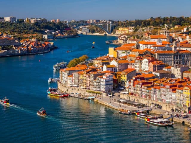 A picture of Porto in Portugal. sustainable travel destinations. 