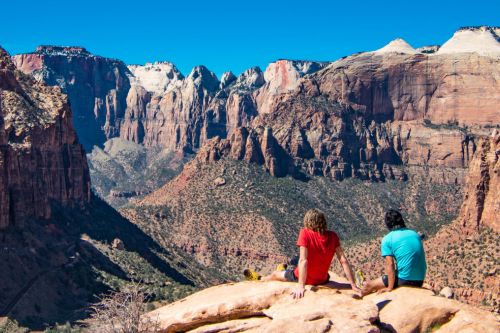 hiking in zion national park