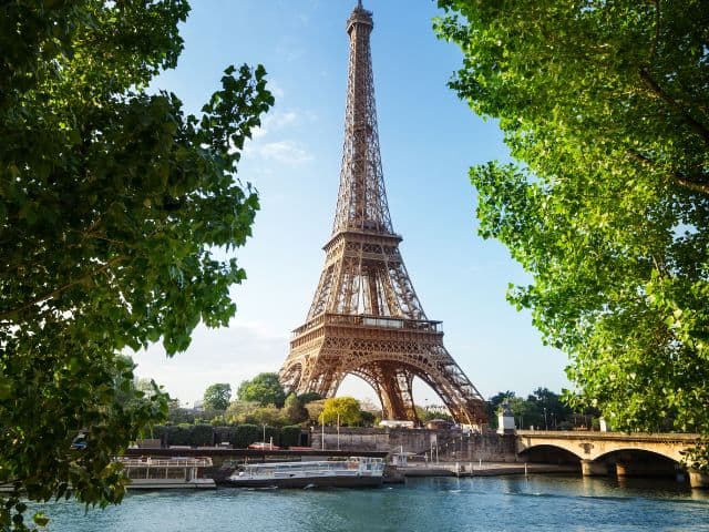 A picture of the Eiffel Tower in France.