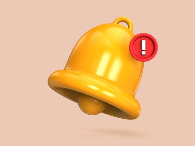 A picture of a notification bell.