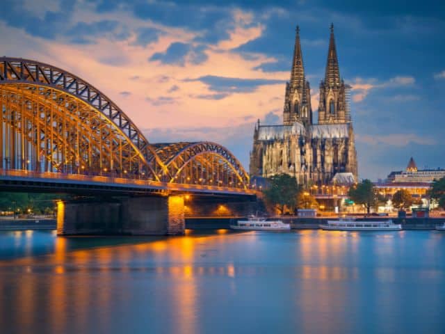 A picture of Cologne in Germany.