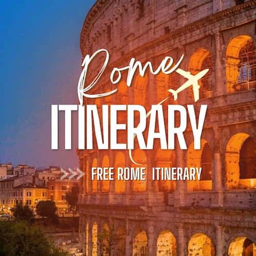 Free Rome Itinerary Download