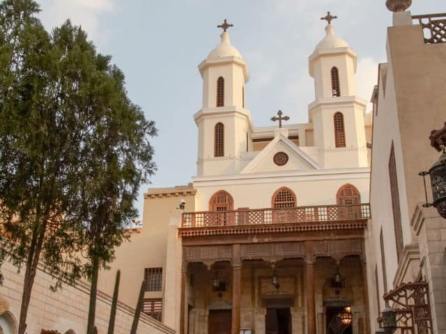 A picture of the Hanging Church in Cairo.