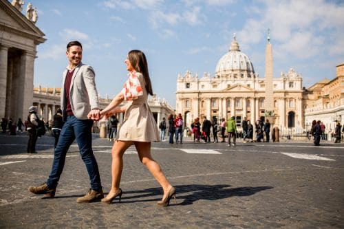Couples in Vatican City